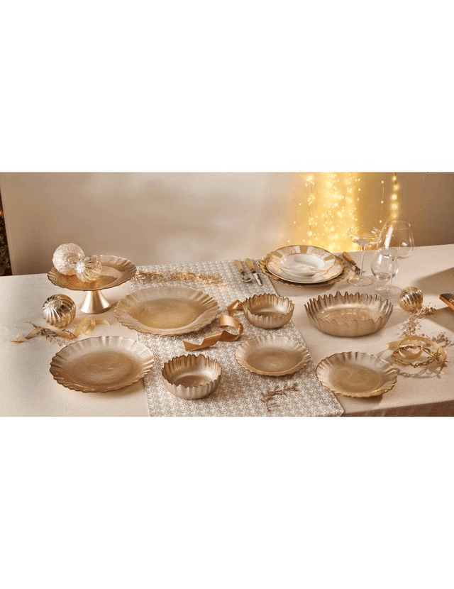 Brandani - Piatto Lurex Champagne Vetro
