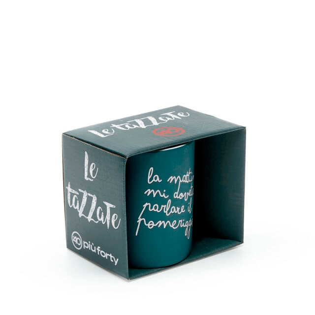 PiùForty - Mug Verde Mat. La Mattina...