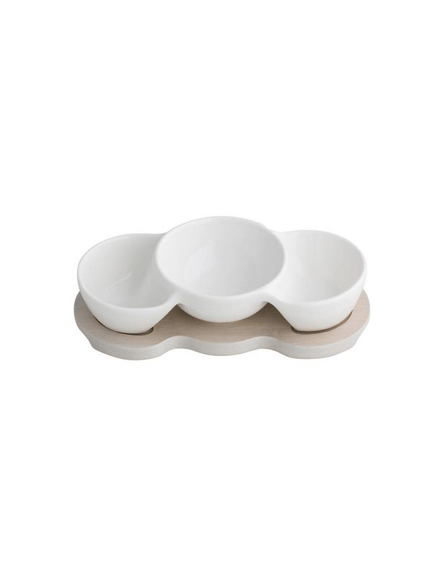 Brandani - Porcellana & Bamboo Mini Antipastiera