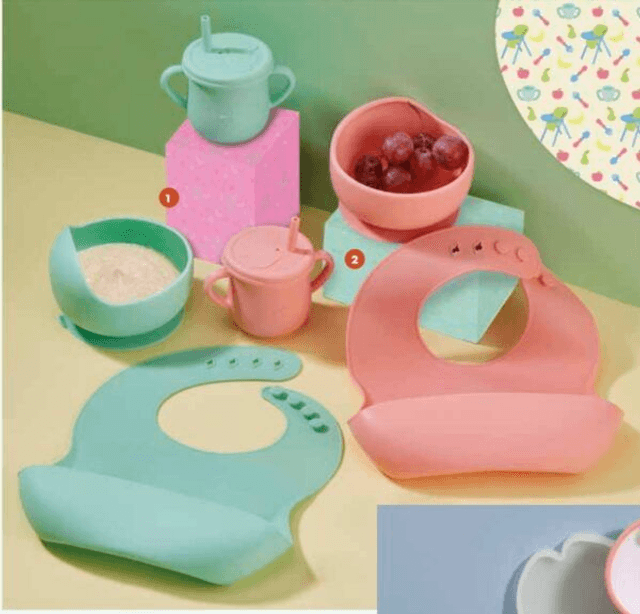 Brandani - Set Pappa Svezzamento Gnam 4 pz Silicone