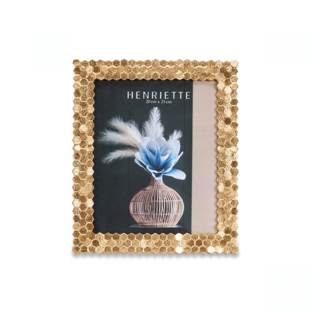Henriette – Cornice Esagoni Oro