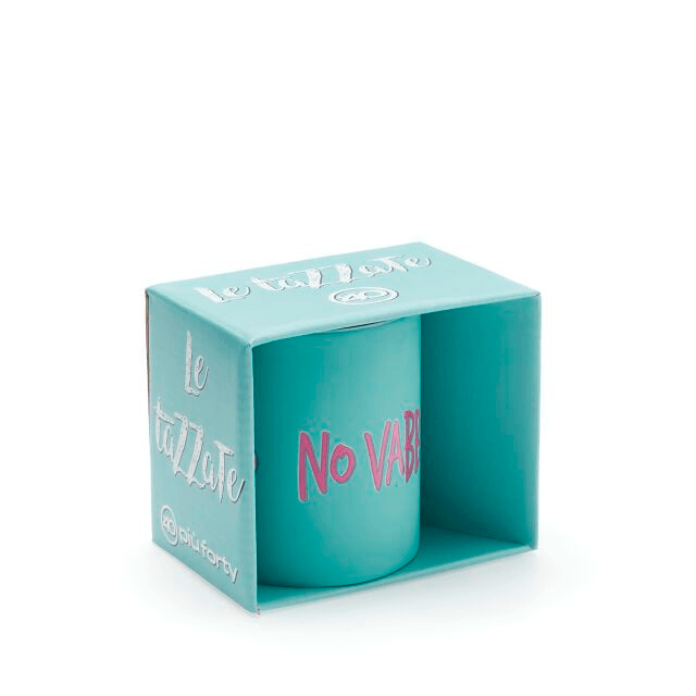 PiùForty - Mug Celeste Mat. No Vabbè