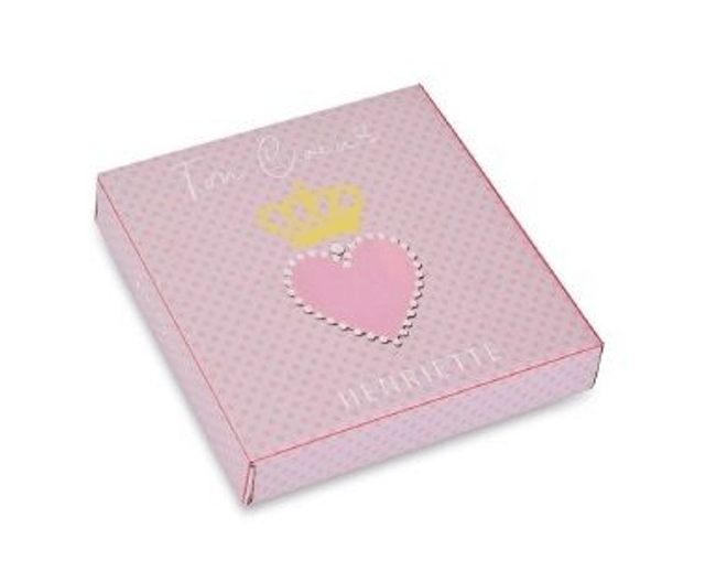 Henriette – Cornice Quadrata Ton Coeur Rosa 12,5cm