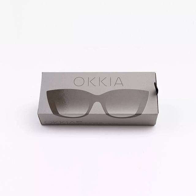 Okkia - Occhiali da Sole Mod. CLAUDIA Big Cat Eye B/K