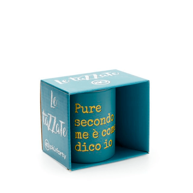 PiùForty - Mug Celeste Mat. Pure Secondo Me...