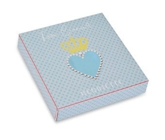 Henriette – Cornice Quadrata Ton Coeur Celeste 12,5cm
