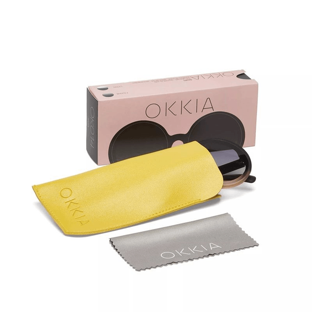 Okkia - Occhiali da Sole Mod. MONICA Round B/P