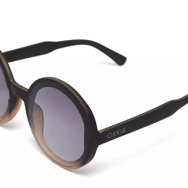Okkia - Occhiali da Sole Mod. MONICA Round B/P