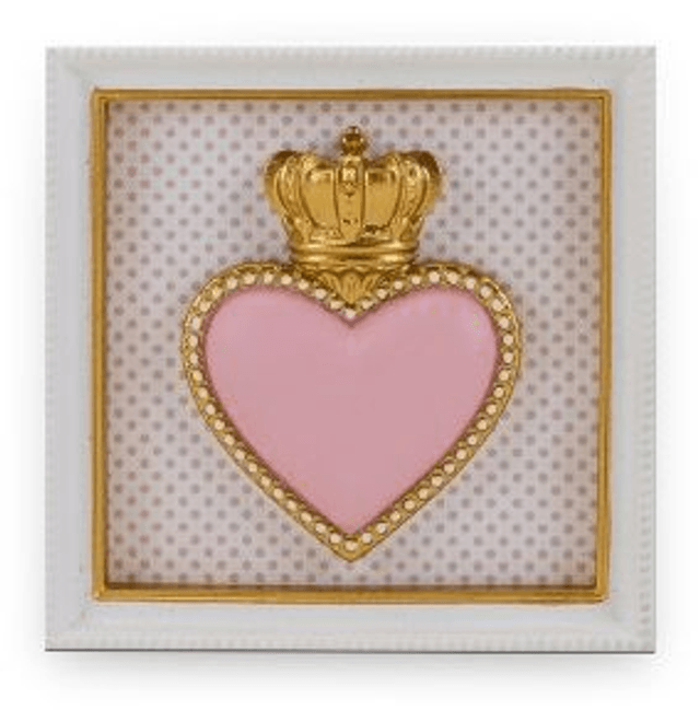 Henriette – Cornice Quadrata Ton Coeur Rosa 12,5cm