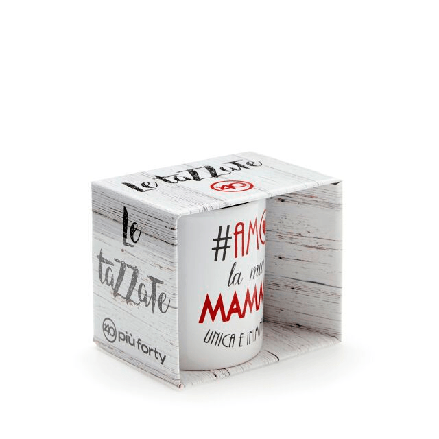 PiùForty - Mug Bianca Amo La Mia Mamma...