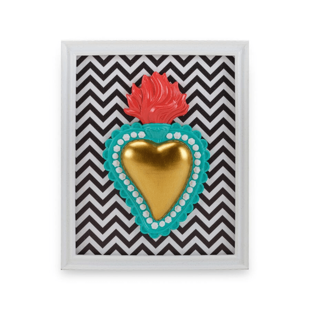 Henriette – Cornice Rettangolare Ton Coeur Oro 22x18cm
