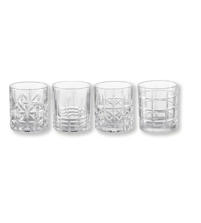 Brandani - Bicchieri Blues Decori Assortiti Set 4 Pz Vetro