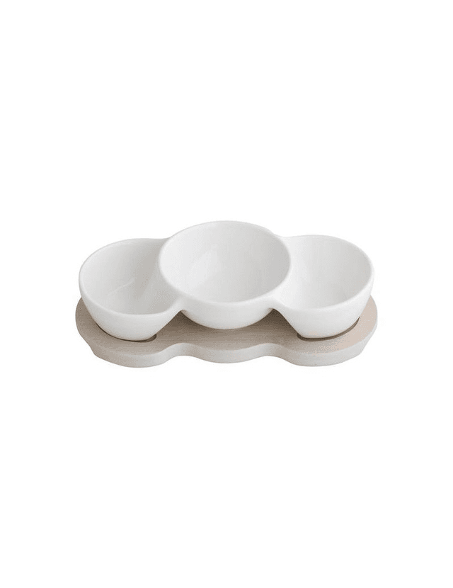 Brandani - Porcellana &amp; Bamboo Mini Antipastiera