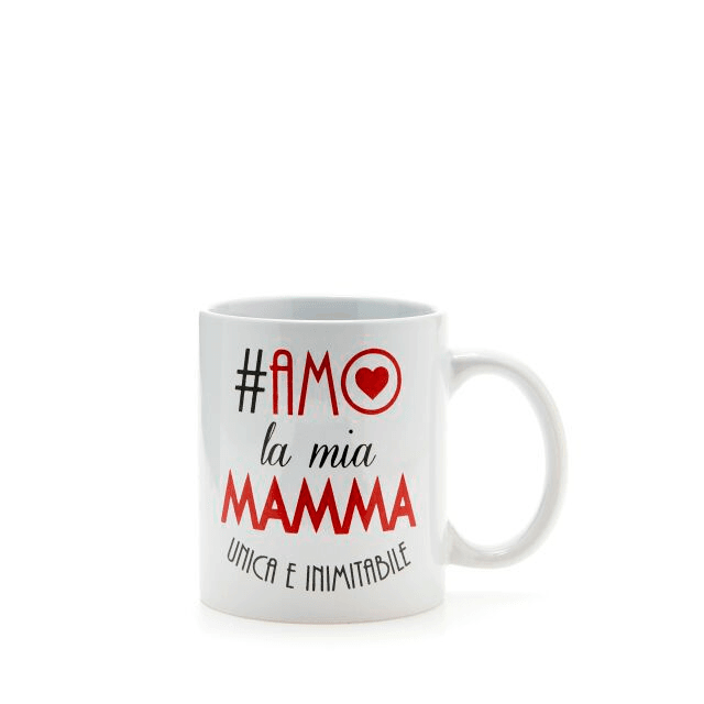 PiùForty - Mug Bianca Amo La Mia Mamma...