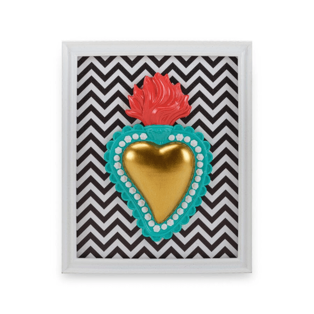 Henriette – Cornice Rettangolare Ton Coeur Oro 22x18cm