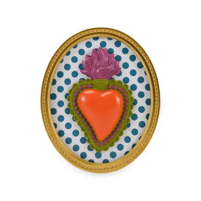Henriette – Cornice Ovale Ton Coeur Arancio 22x18cm